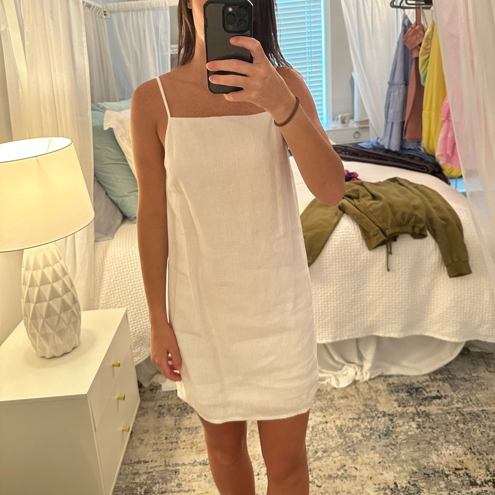 Reformation white dress size small